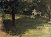 Max Liebermann Garden Bench beneath the Chesnut Treses in t he Wannsee Garden china oil painting reproduction